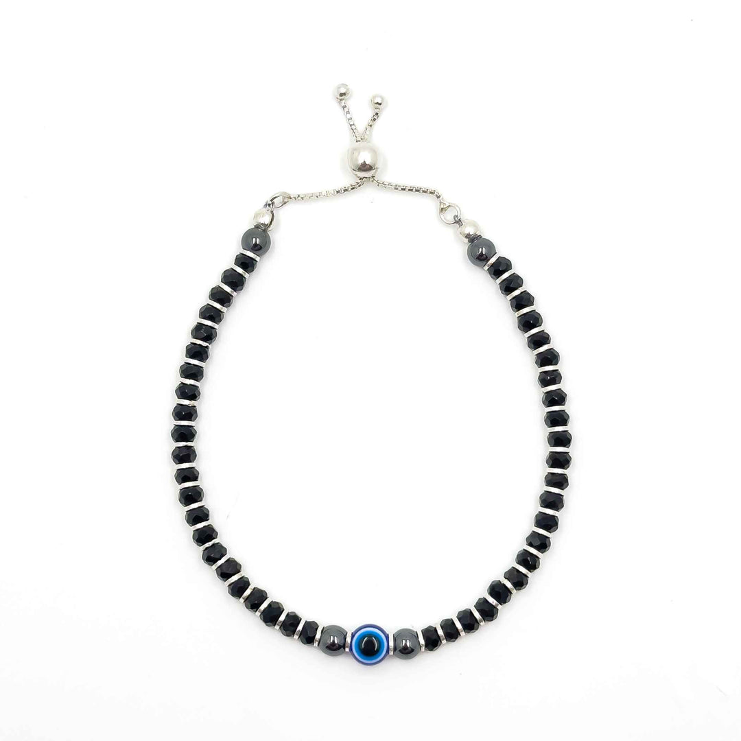 Evil-Eye Combo: Bracelet & Anklet Set