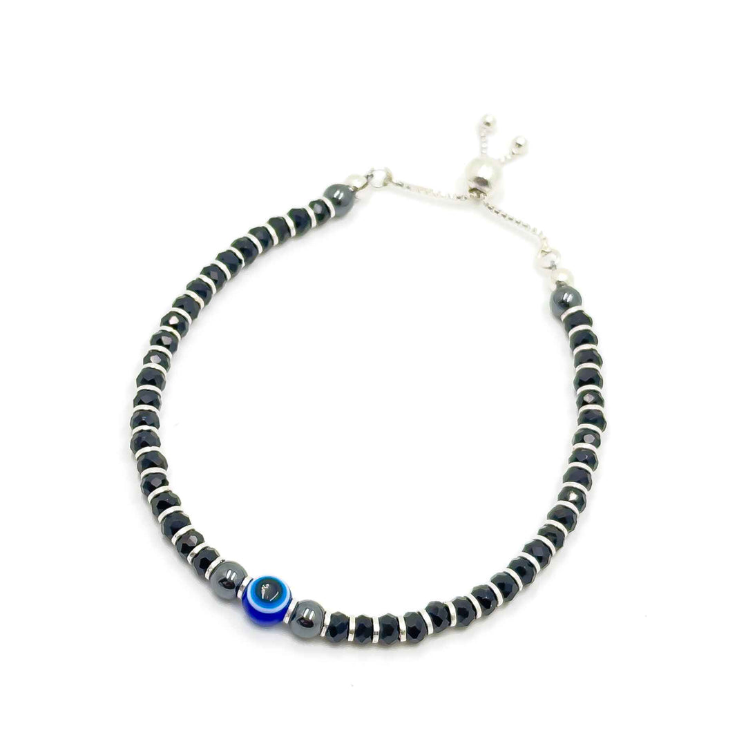 Evil-Eye Combo: Bracelet & Anklet Set