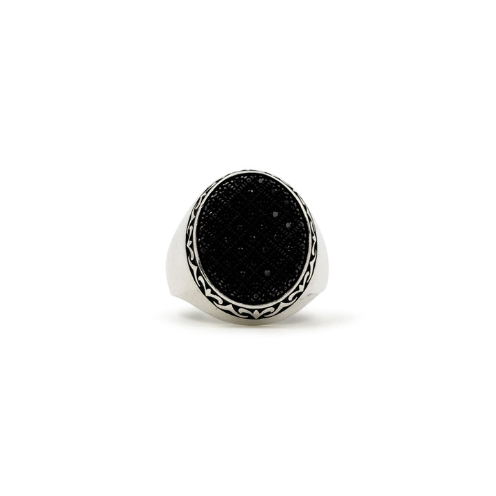 Classic black oval ring