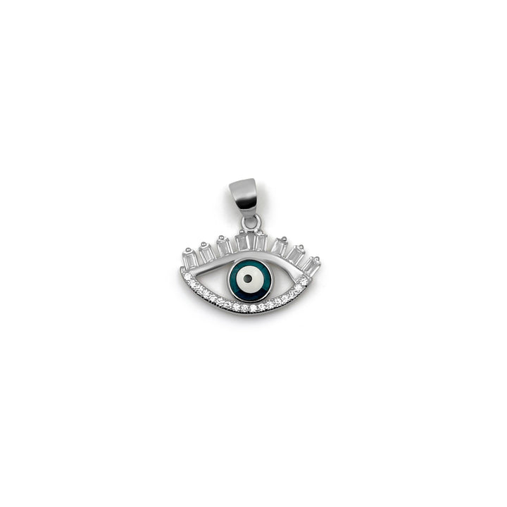 Evil Eye Baguette Pendant