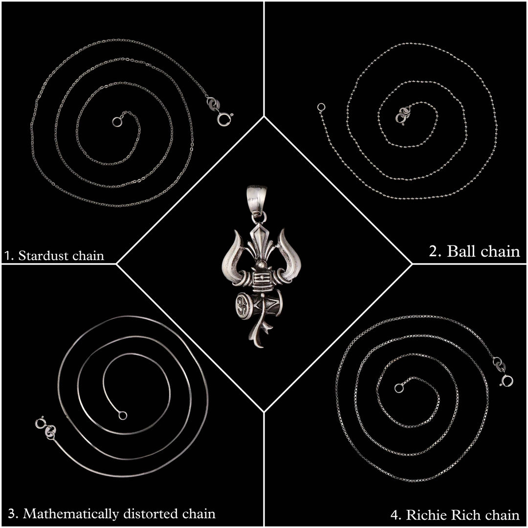 Tandavi Trishul Pendant Chain