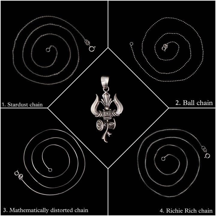 Tandavi Trishul Pendant Chain