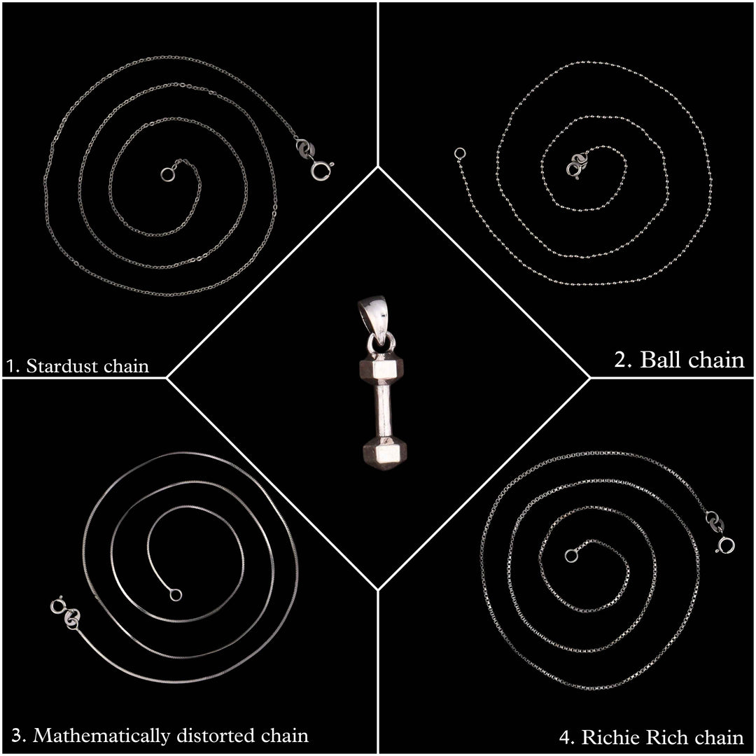 Daring Dumbbell Pendant Chain