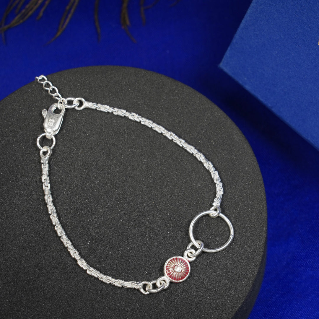 Silver charm Hoop bracelets