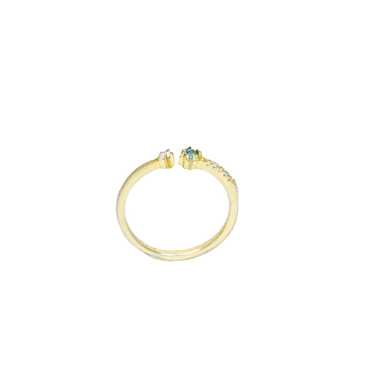 Connecting gold plated ring