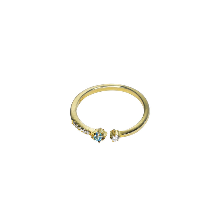 Connecting gold plated ring