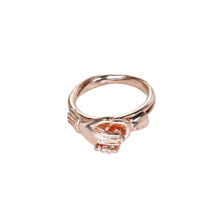 Rose gold Handshake ring